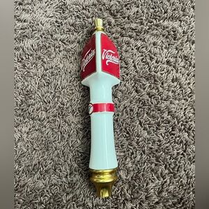 Victoria Brewery Beer Tap Handle Triple Sided Red White Man Cave Item